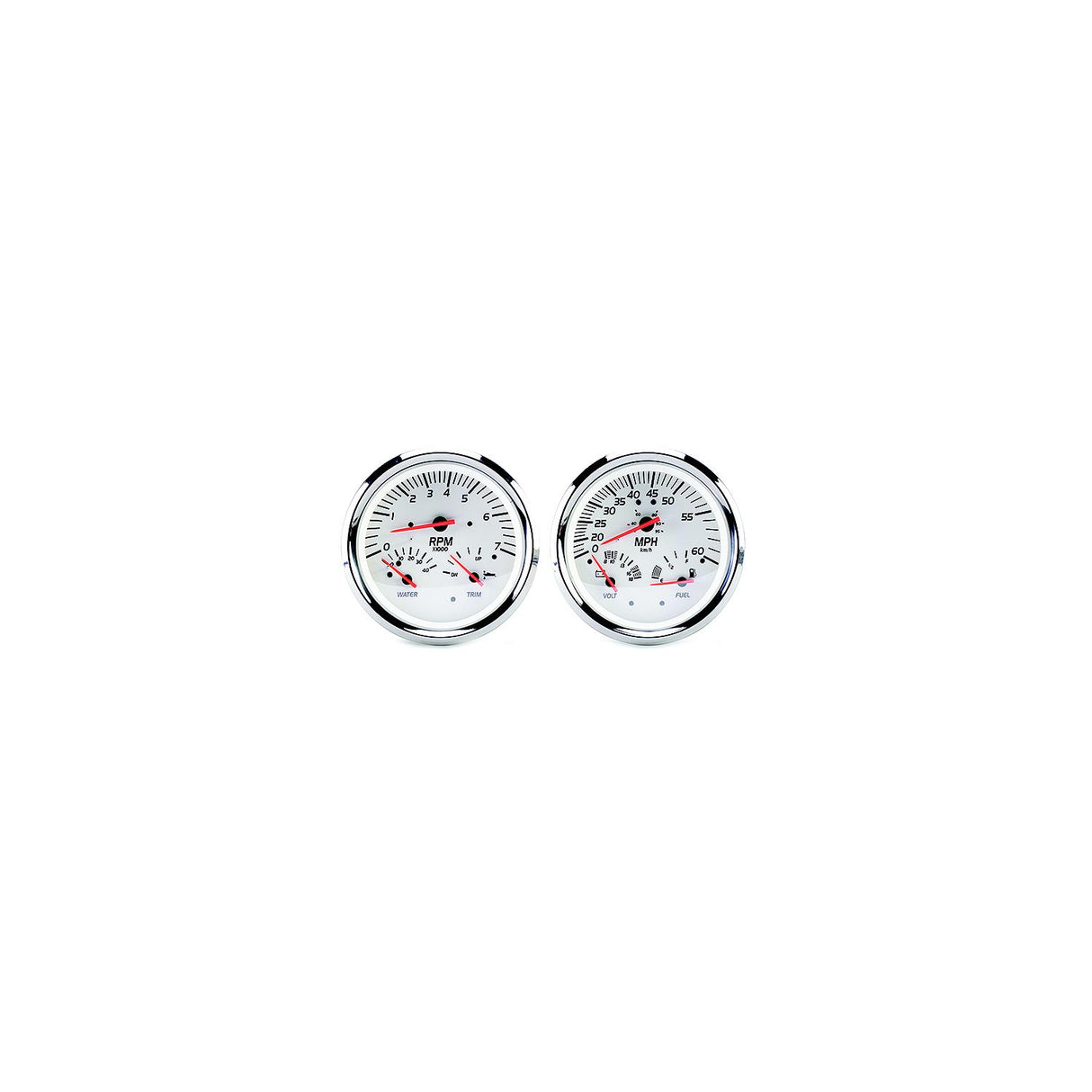 Sierra 21000P White Series Multi-Function Gauge Kit, Mercury / Yamaha