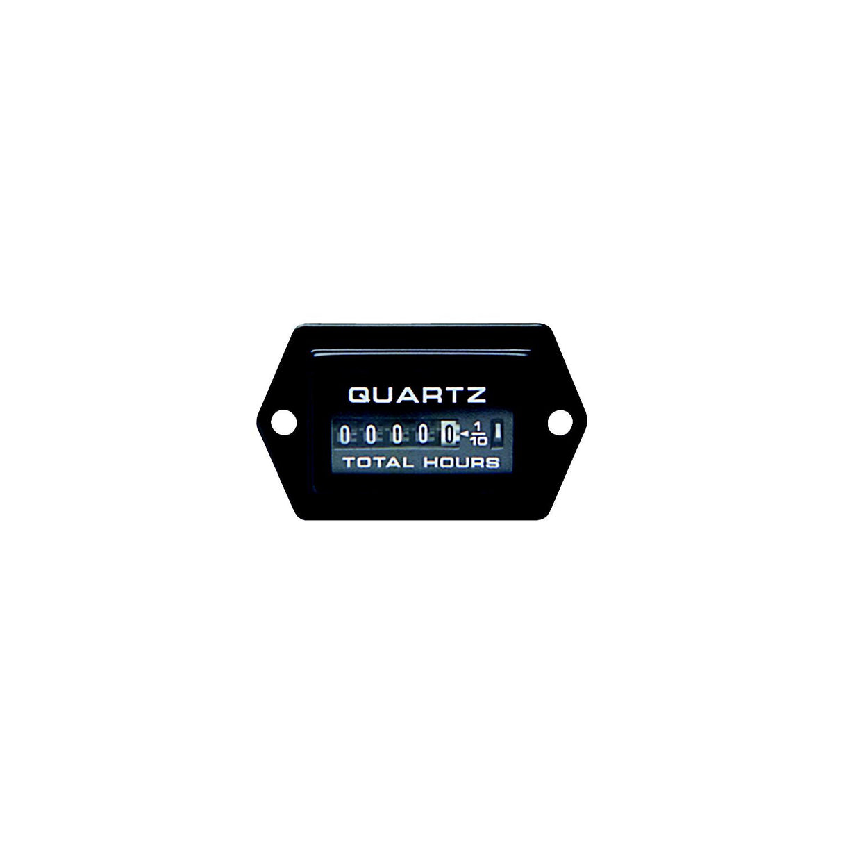 Sierra 56967P Rectangular 2.1" x 1.2" Black Universal Hourmeter Gauge
