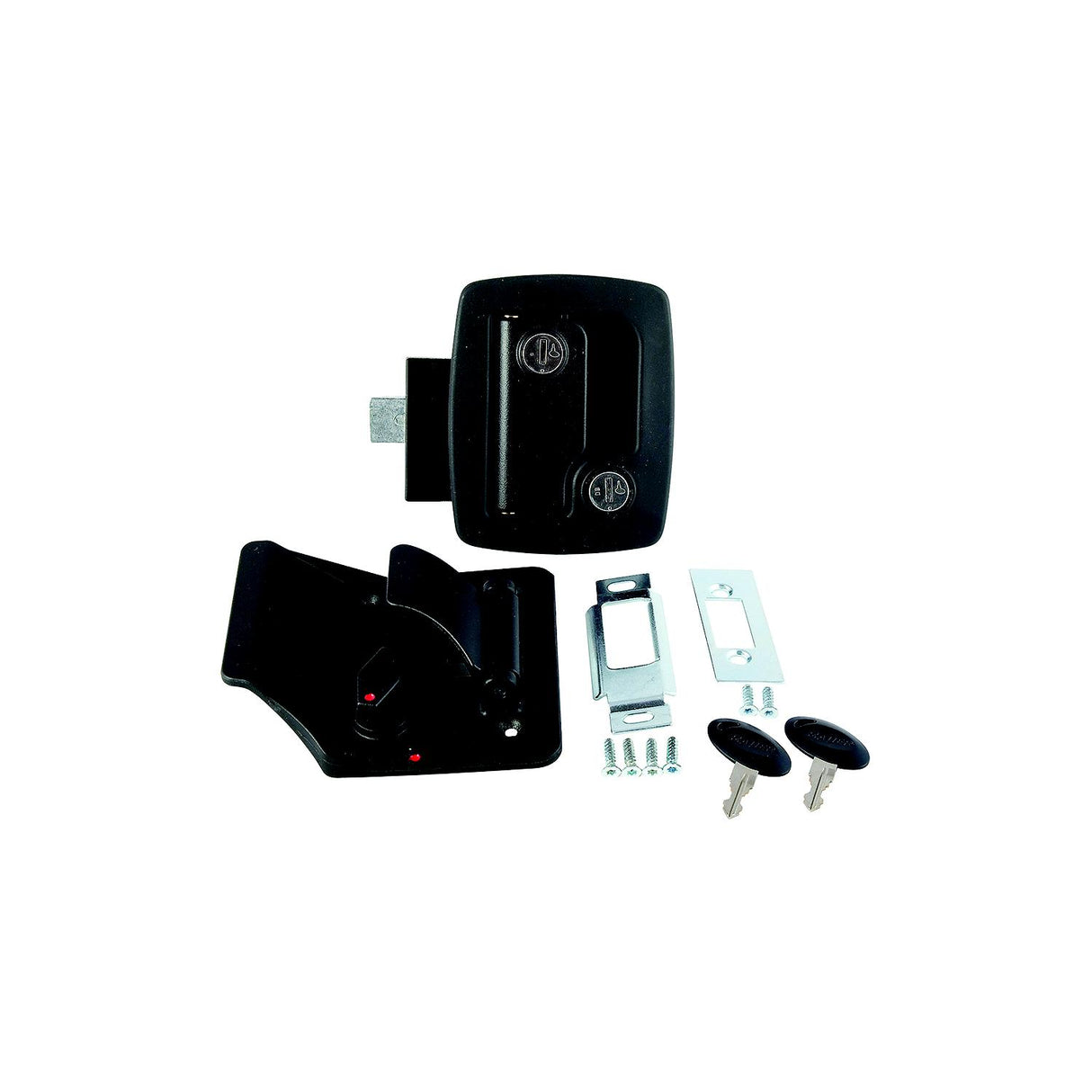 AP Products 013520 Bauer Standard Entrance Travel Trailer Lock - Black