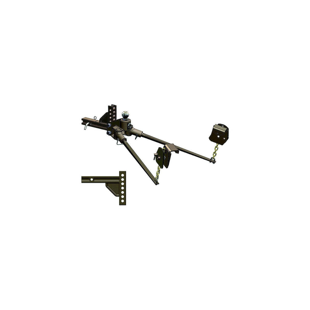 Blue Ox BXW1500 SwayPro Clamp On Latch Standard Shank Weight Distributing RV Hitch