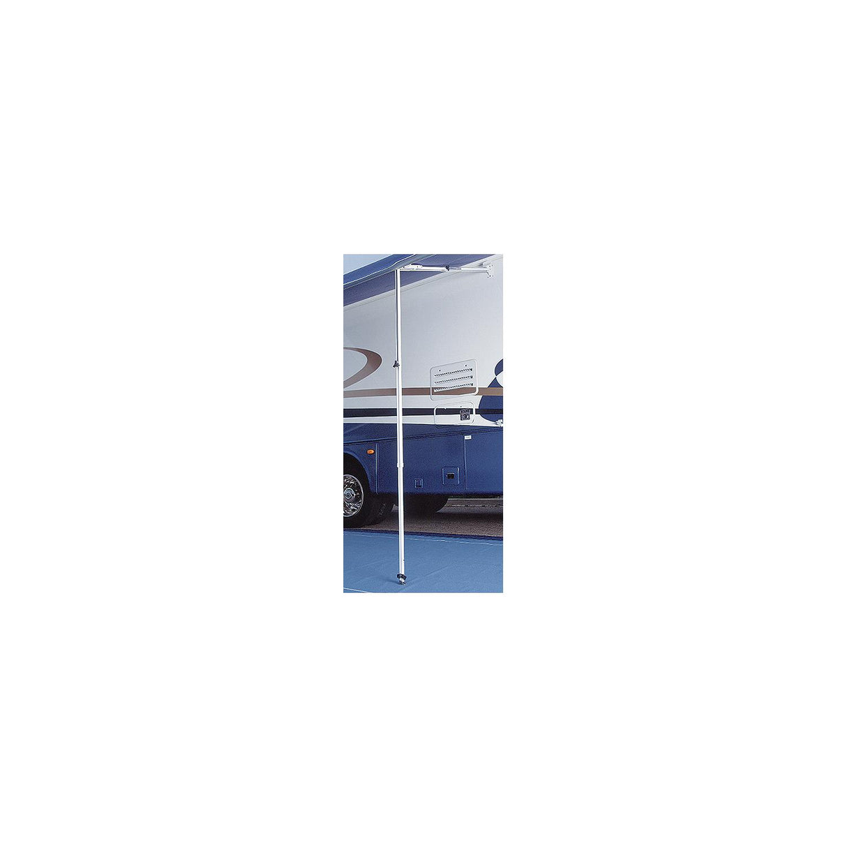 Carefree 902865WHT Rafter 6 GS Automatic Awning Support Plus Ground Support, White/White Castings