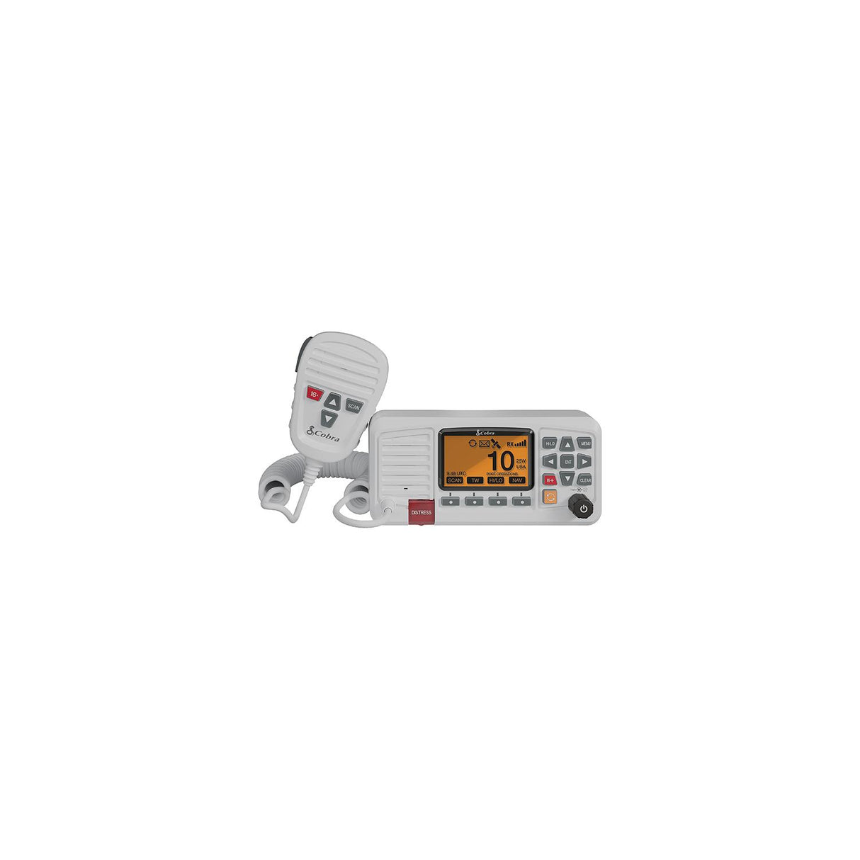 Cobra 01900123 Bluebound 1350 VHF Radio, White