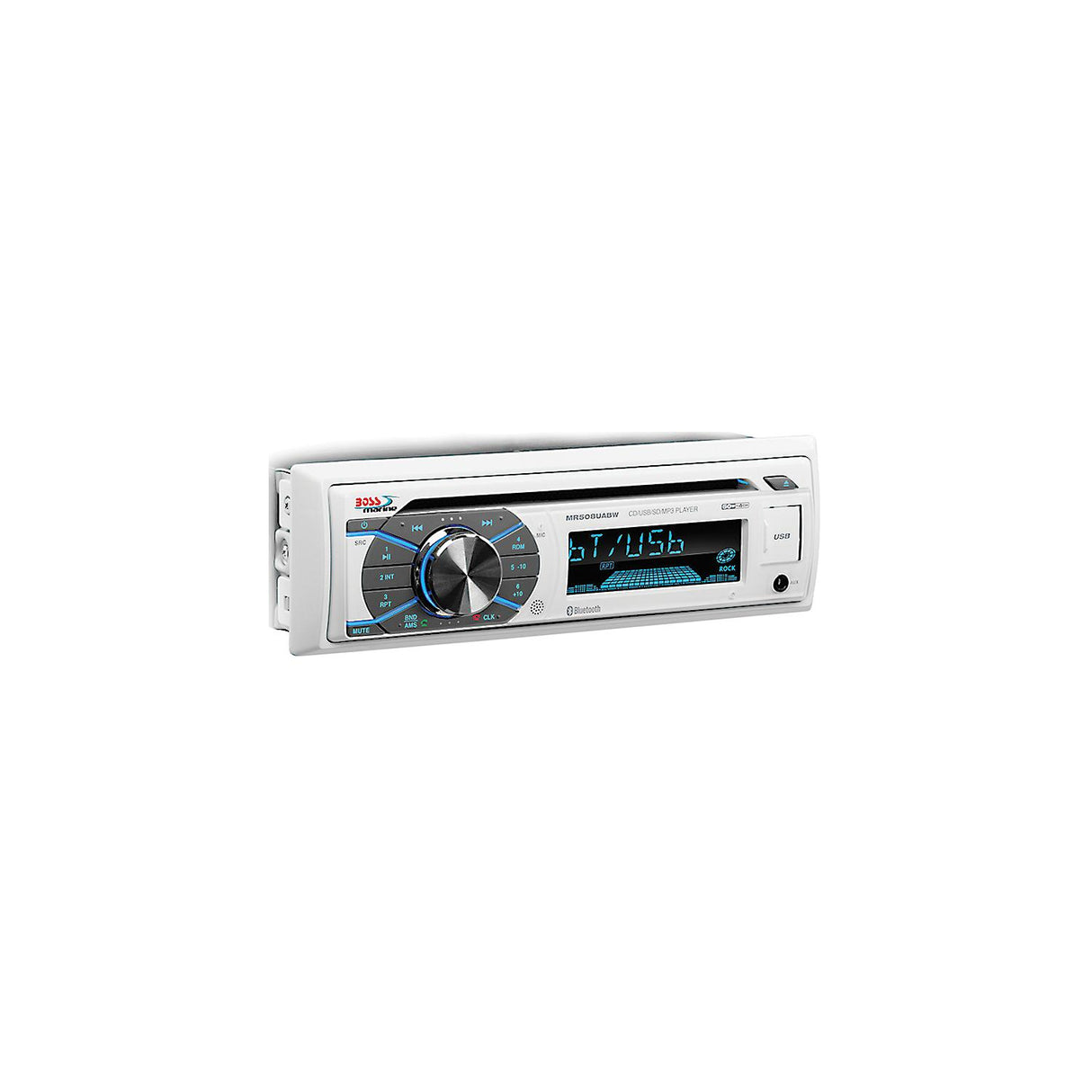 Boss Single-DIN CD/USB/SD, MP3, WMA, FM/AM Player/Bluetooth
- White