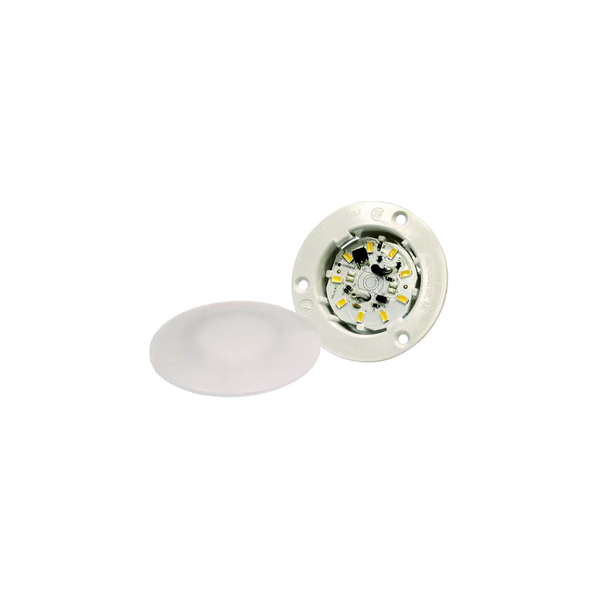 Creative Products Group CMD00153L Fasteners Unlimited 3.1" LED Light Recessed Ceiling Light, Amps:0.13, Cutout size:2-1/8", LED: 9, O.D: 3-1/8"