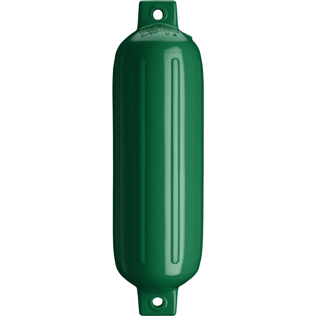 Polyform 71-537-490 Twin Eye G Series Fender, 6.5" x 22", Forest Green