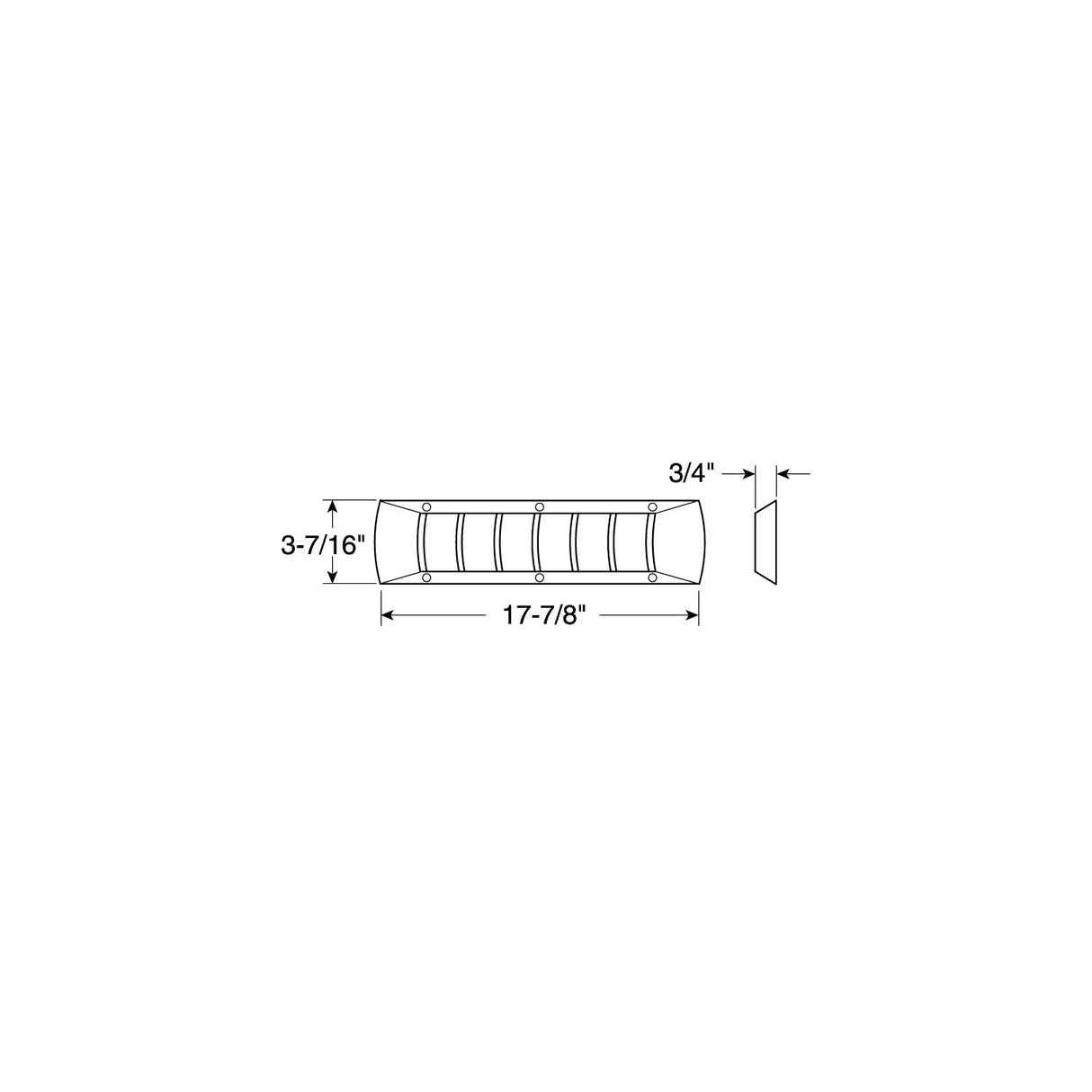 Attwood Louvered Vent, Off White