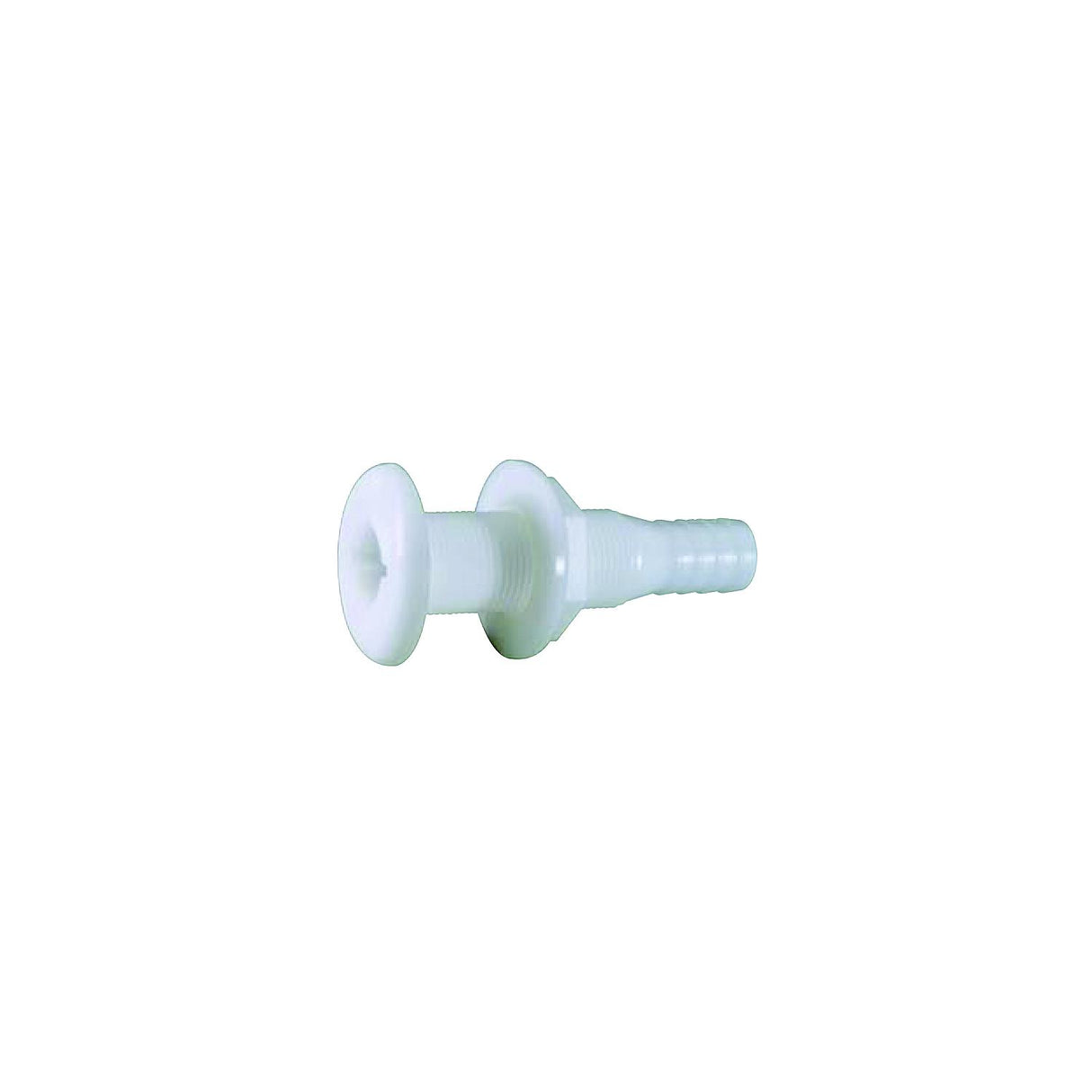 Attwood Thru Hull Connector For Hose, White - 3/4"