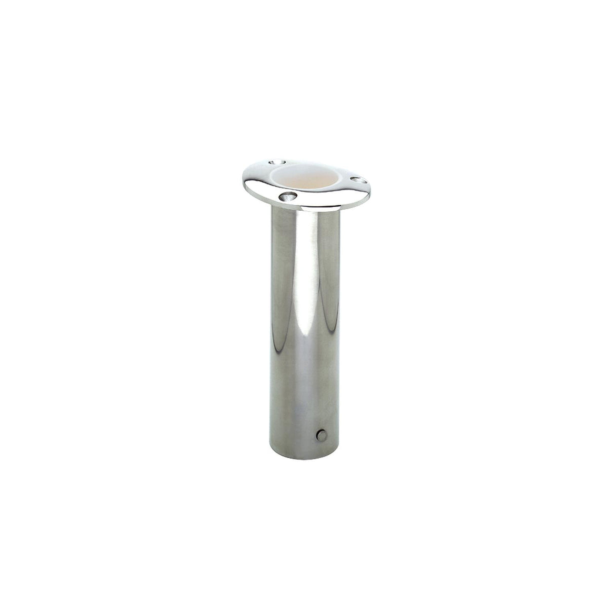 Attwood 66364W7 Rod Holder Flush Mount Stainless Steel 0 Degree White Open End