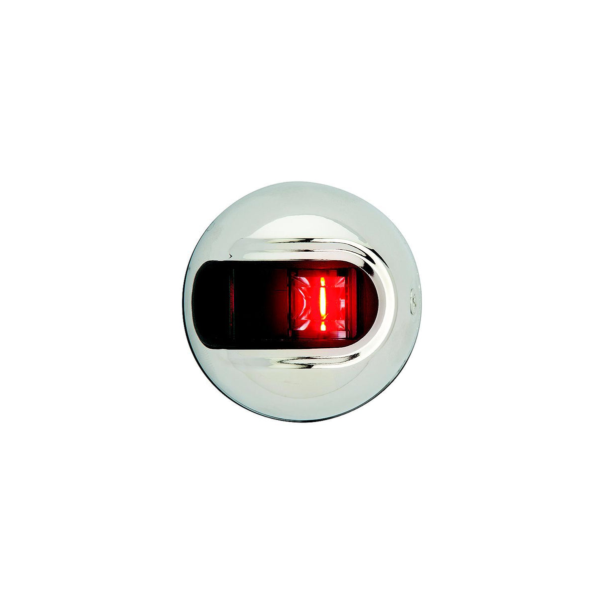 Attwood NV3012SSR7 LightArmor LED Vertical Surface Mount Port Side Light, Round