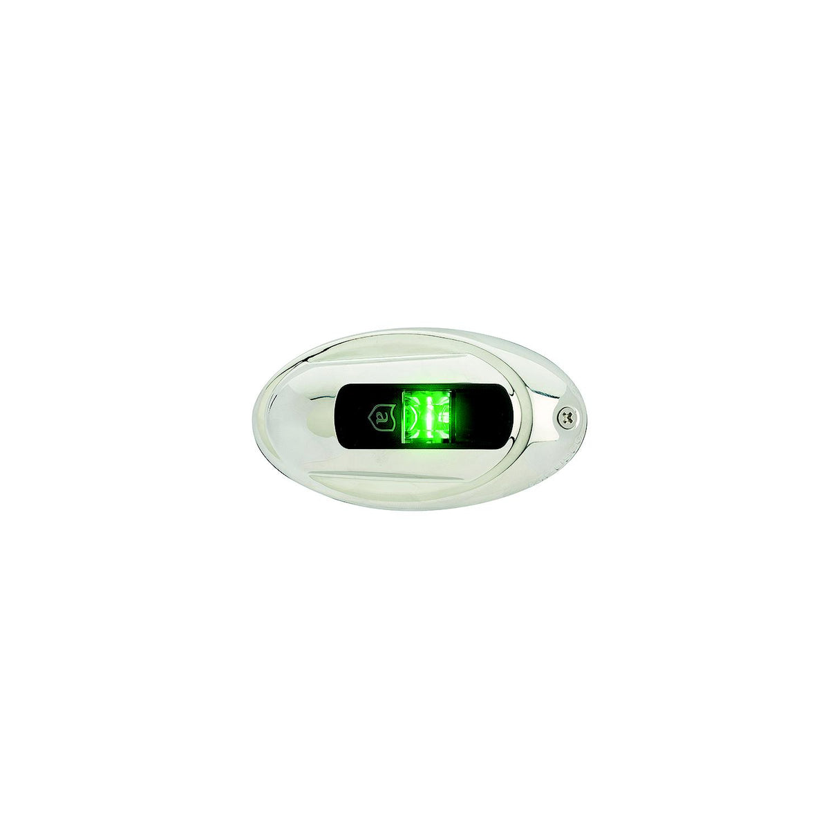 Attwood NV4012SSG7 LightArmor LED Vertical Surface Mount Starboard Side Light, Oval