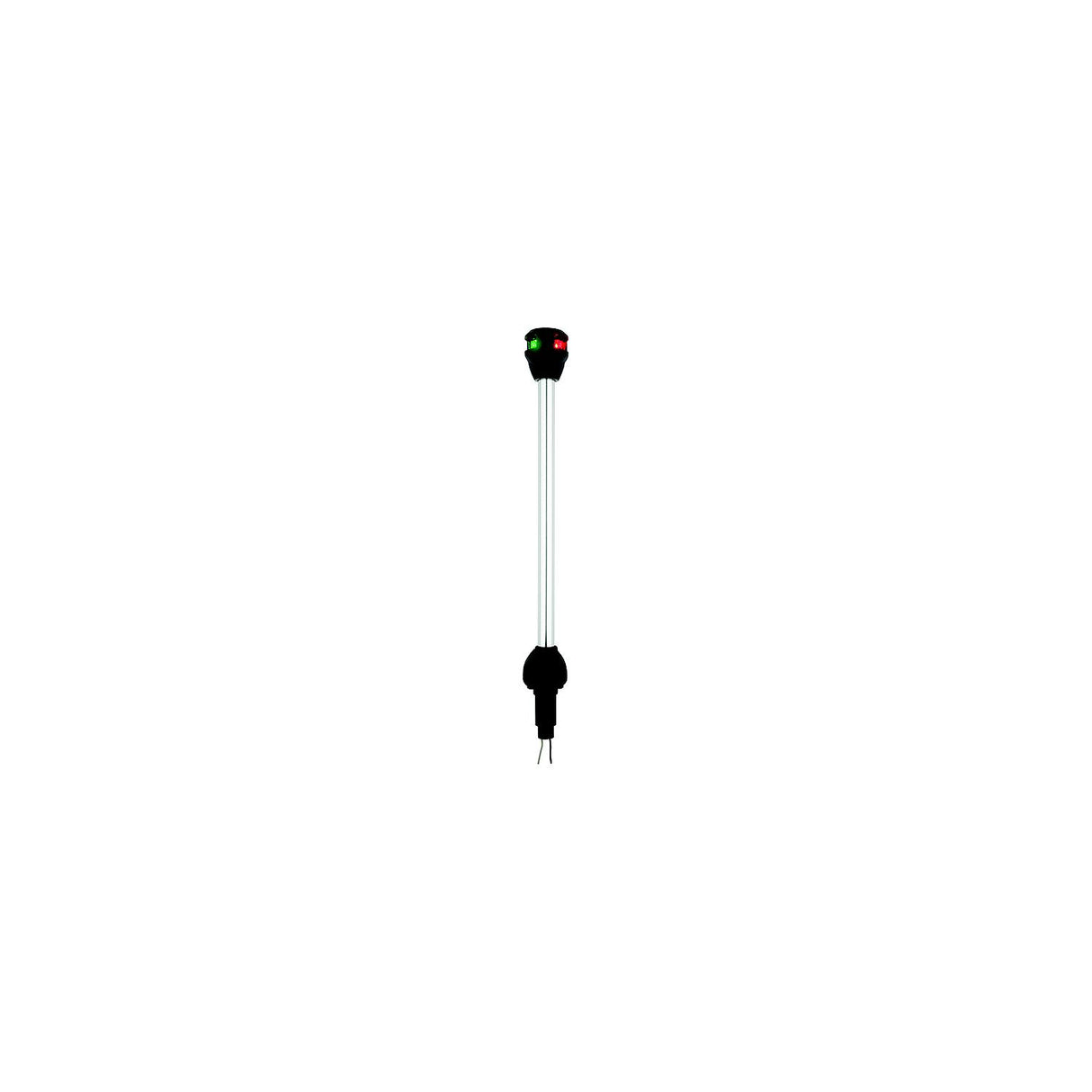Attwood LightArmor Bi-Color LED Navigation Pole Light, 14" Straight w/Task Light
