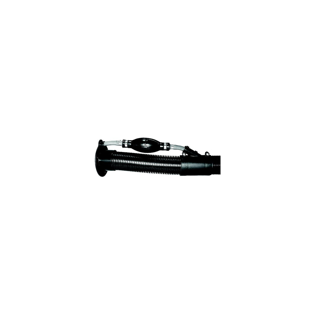 T-H Marine Rigging Flange Hose Union For 2" Hose With 3/4" Fuel Hose Port, Black