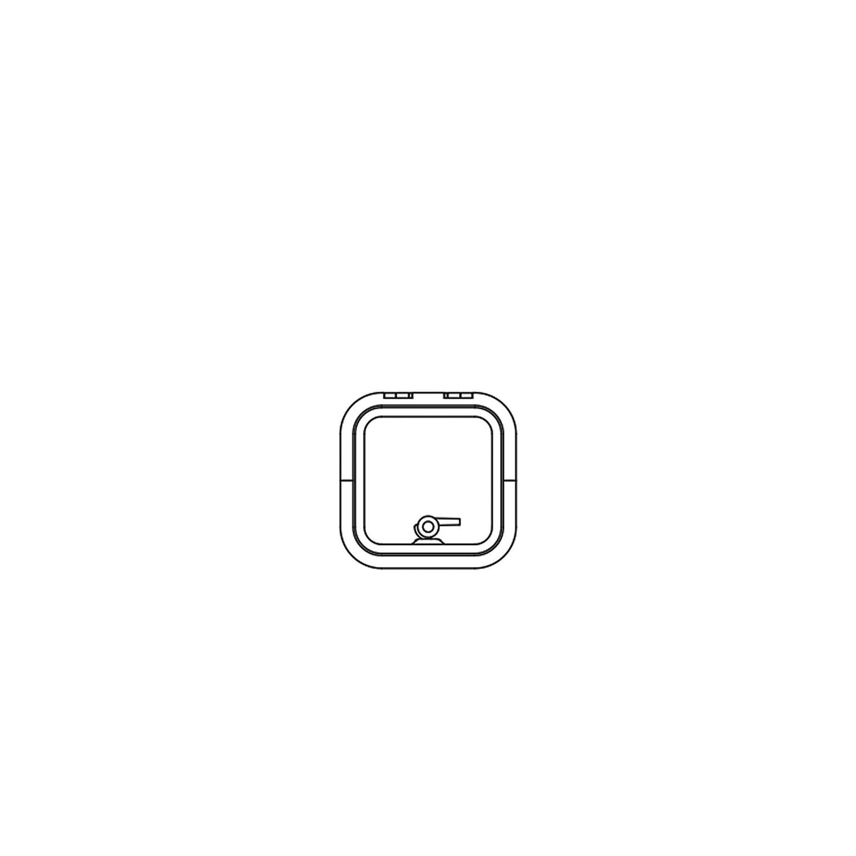 Lewmar 39910030 Low Profile Size 10 Rectangular Self Supporting Hatch