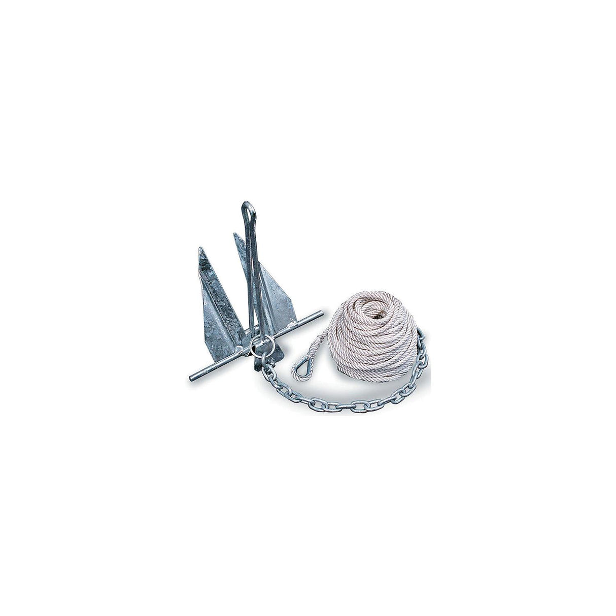 Tie Down Engineering Quik-Set Hooker Anchor Kit Includes Anchor, Anchor Line, Chain and (2) Shackles