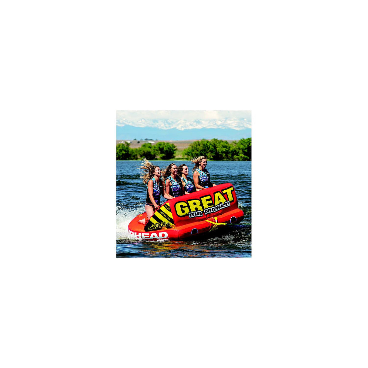 AirHead AHT2218GM Great Big Mable Towable Tube, 1-4 Riders