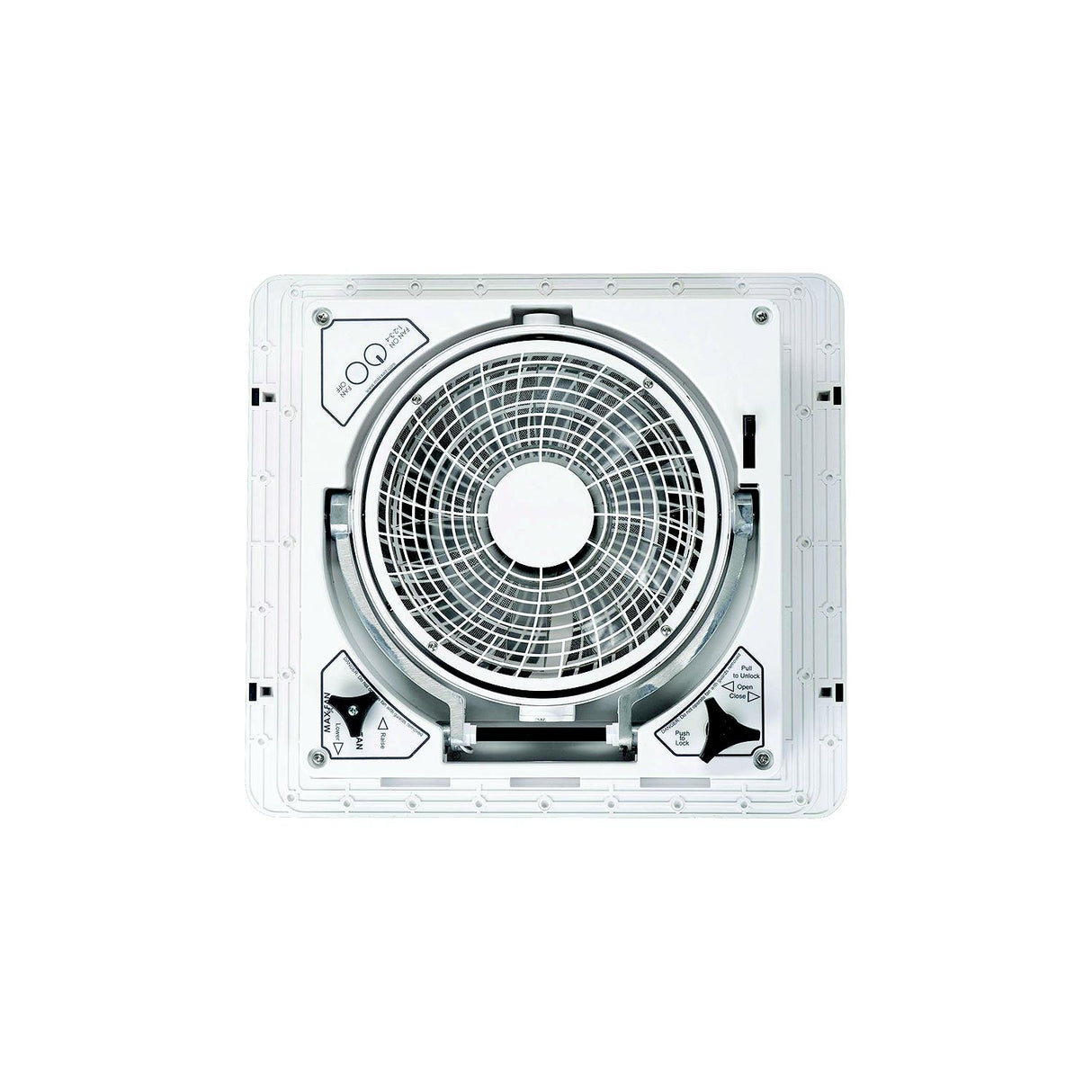 Maxxair 0062000 Maxxfan Pivot, Smoke,12.6V