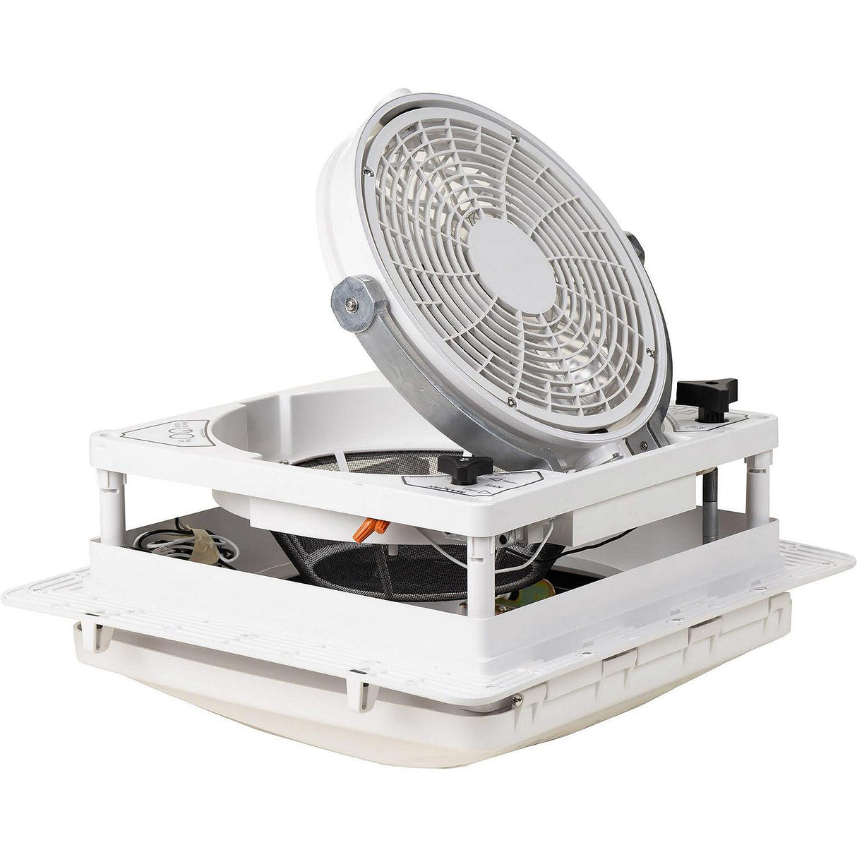 Maxxair 0062000 Maxxfan Pivot, Smoke,12.6V