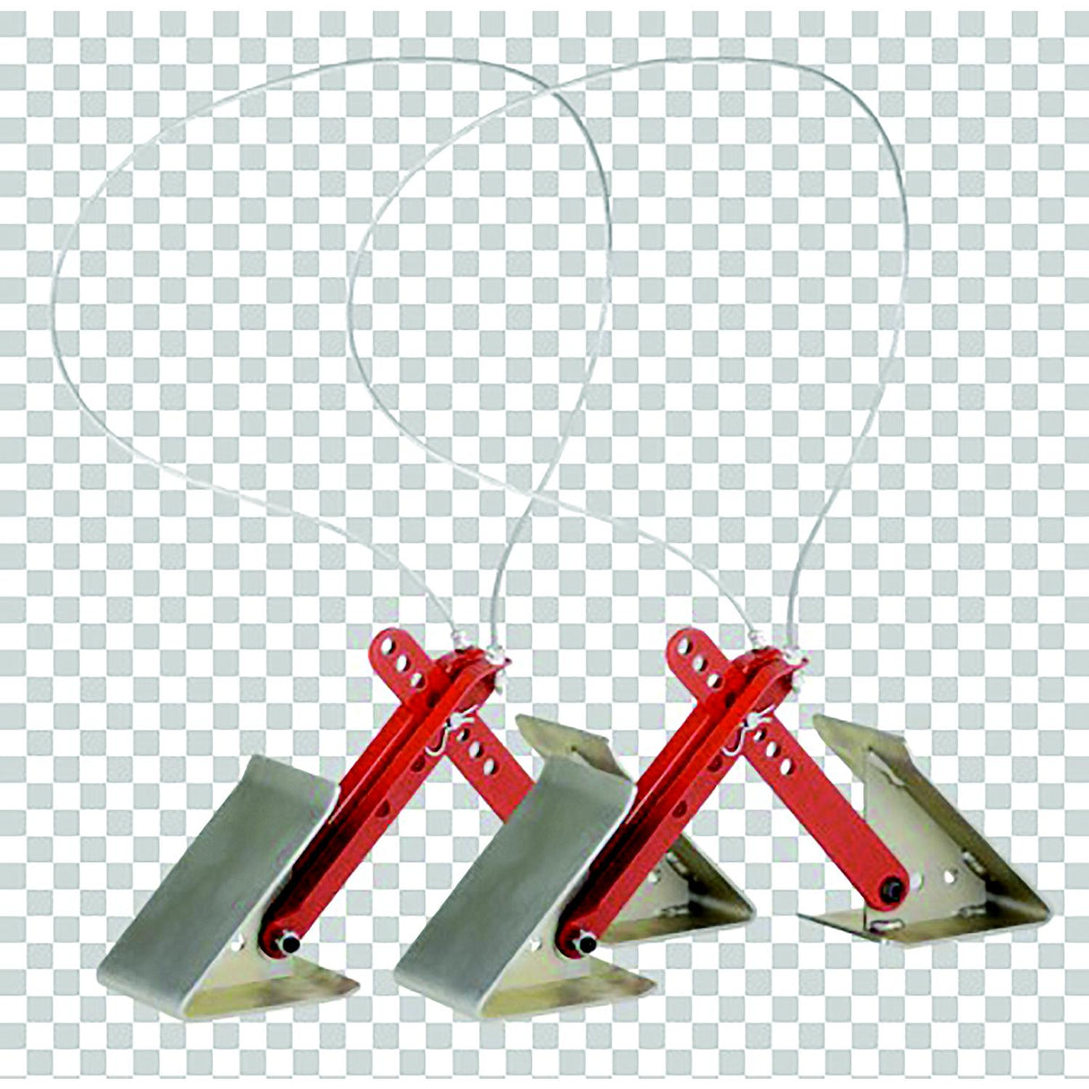OneStep Tandem Axle Wheel Chock, 16"-24", Pr.