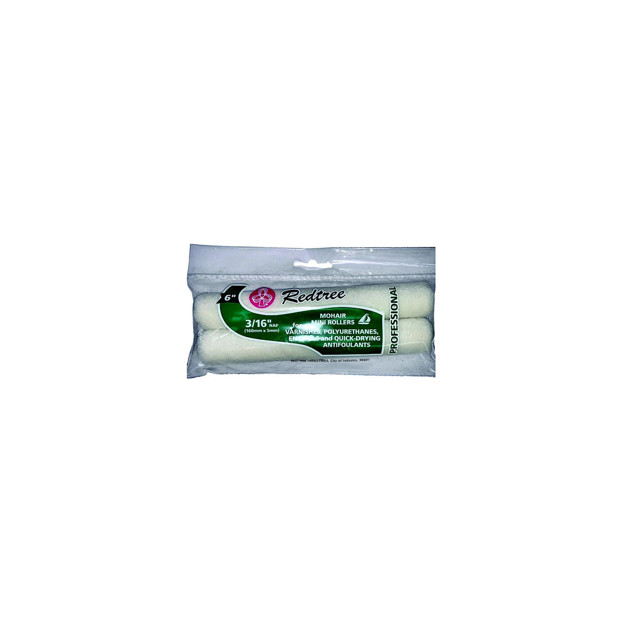 Redtree 36032 6" Mini Mohair Roller, 2/Pk