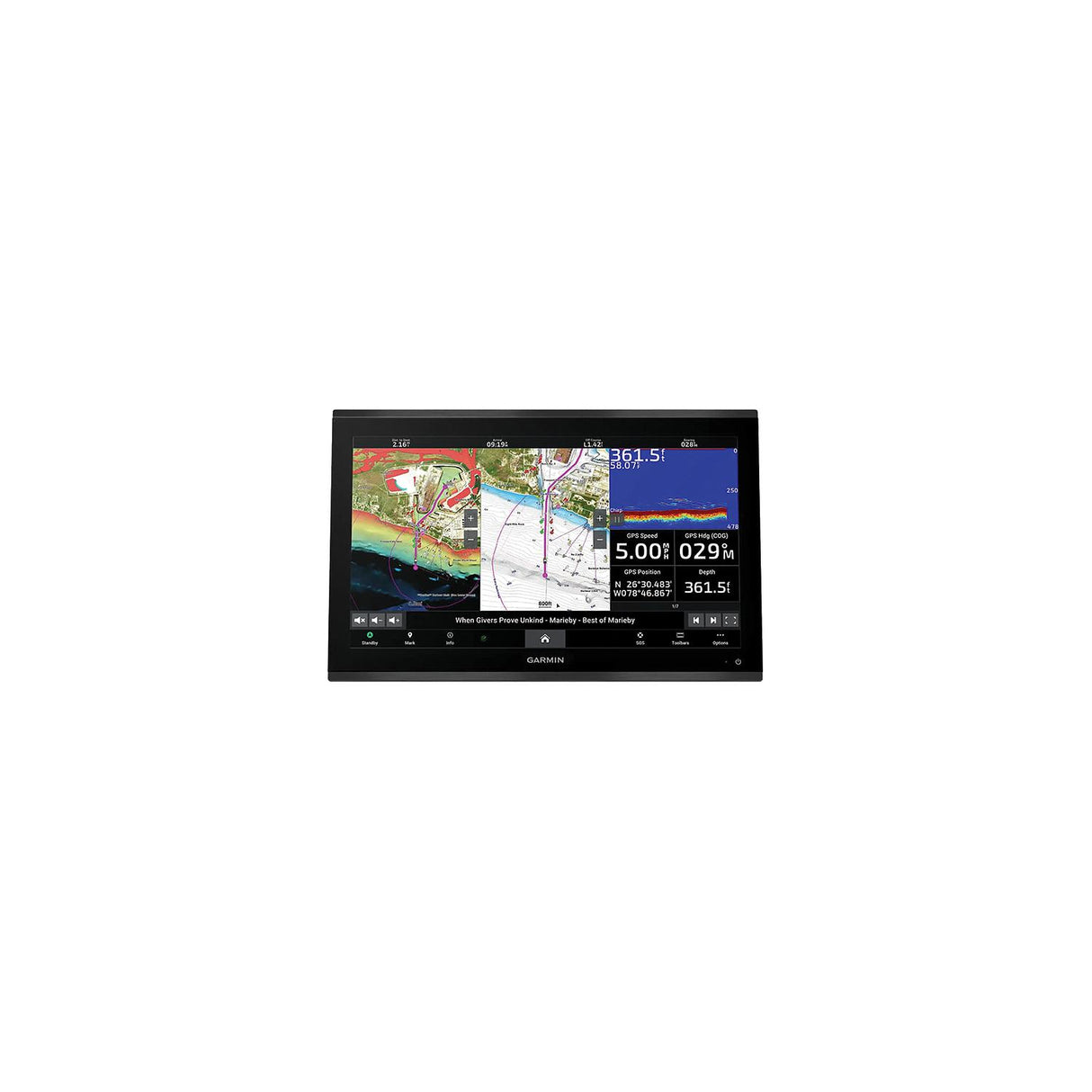 Garmin 0100267501 GPSMAP® 9224 24" 4K Premium Chartplotter w/Navionics+ Inland & Coastal Charts