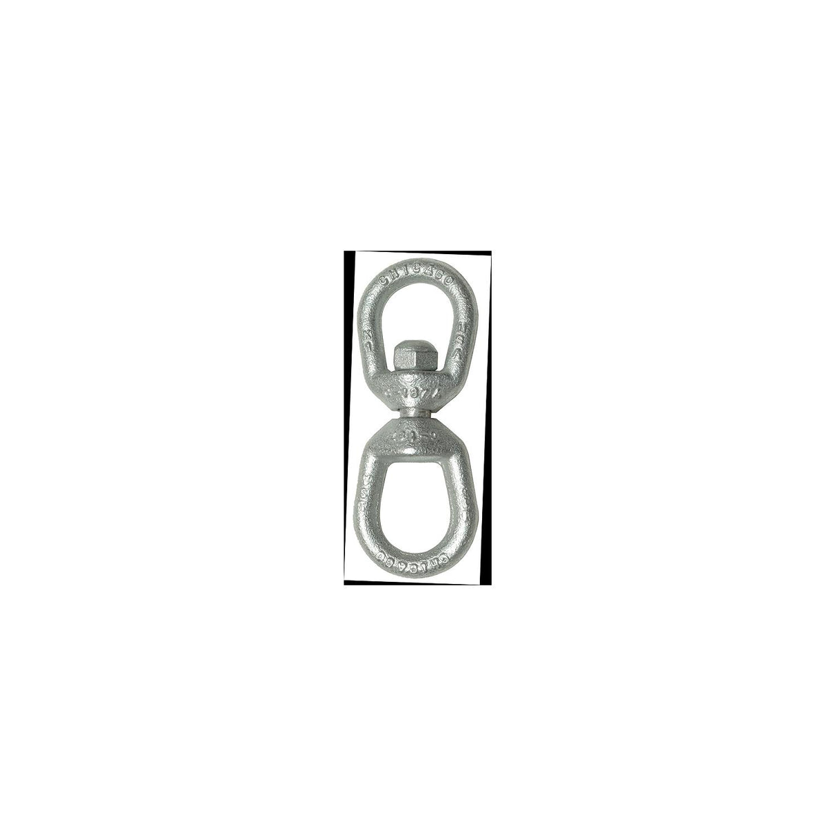 Chicago 215206 Galvanized Eye & Eye Swivel, 1/2", 1.8 Tons