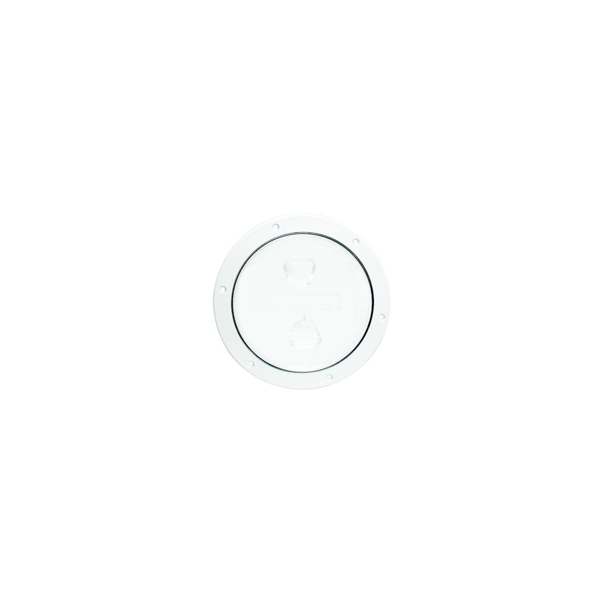 Beckson Screw Out Deck Plate With Standard Trim Ring, Diamond Center