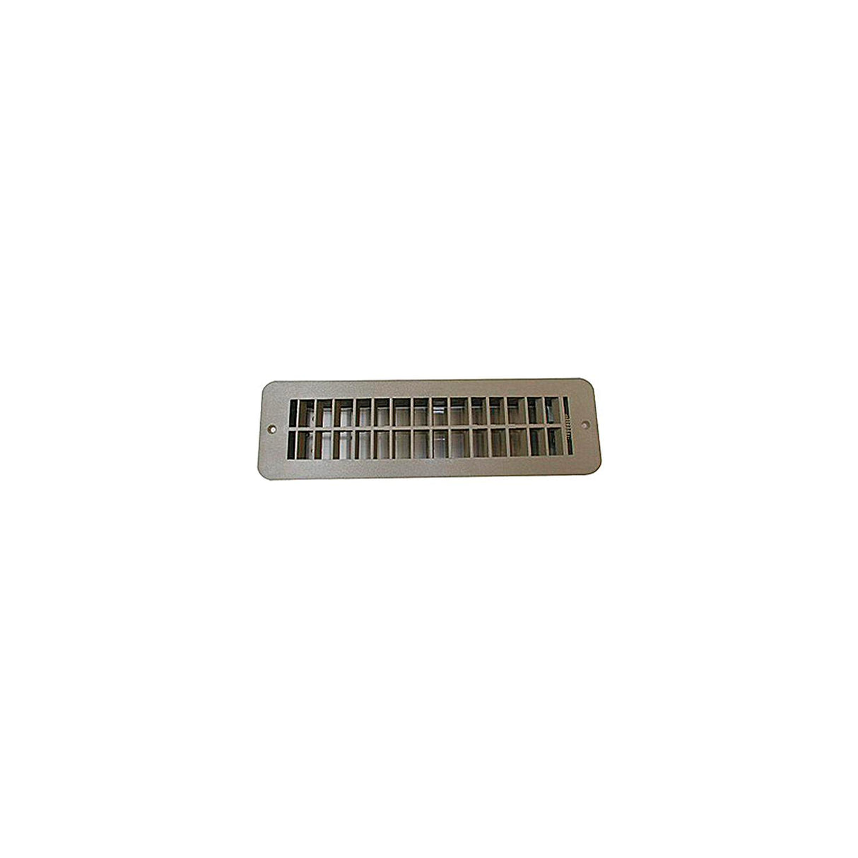 Floor Register with damper - Tan - OD 12" x 3 1/2" , Cut Out 10" x 2 3/8"