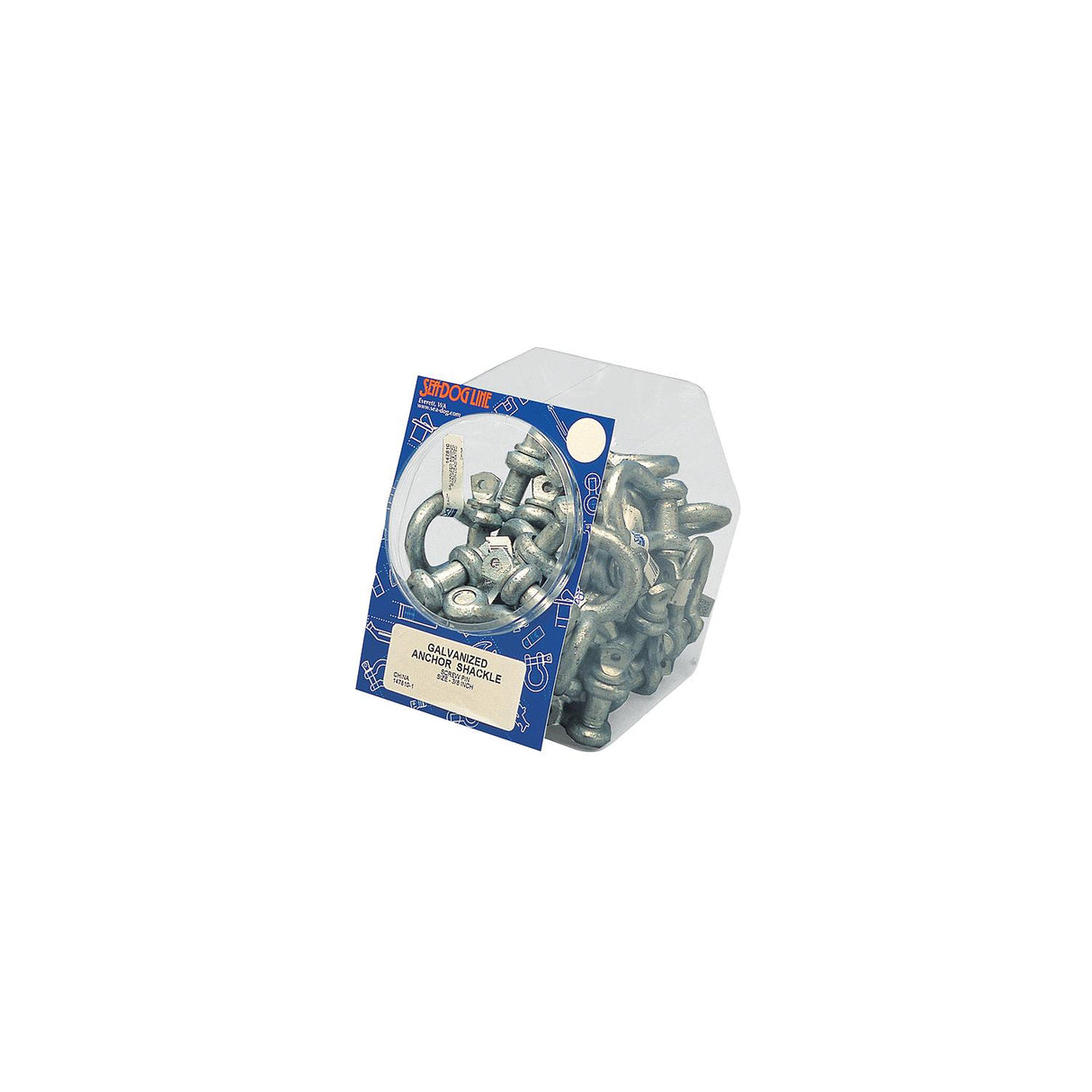 1/4" Galvanized Anchor Shackles, 50 Pieces
