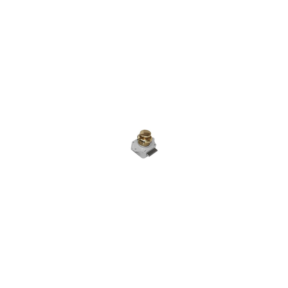 Sea-Dog 2243011 Push Button Rim Latch, Polished Brass