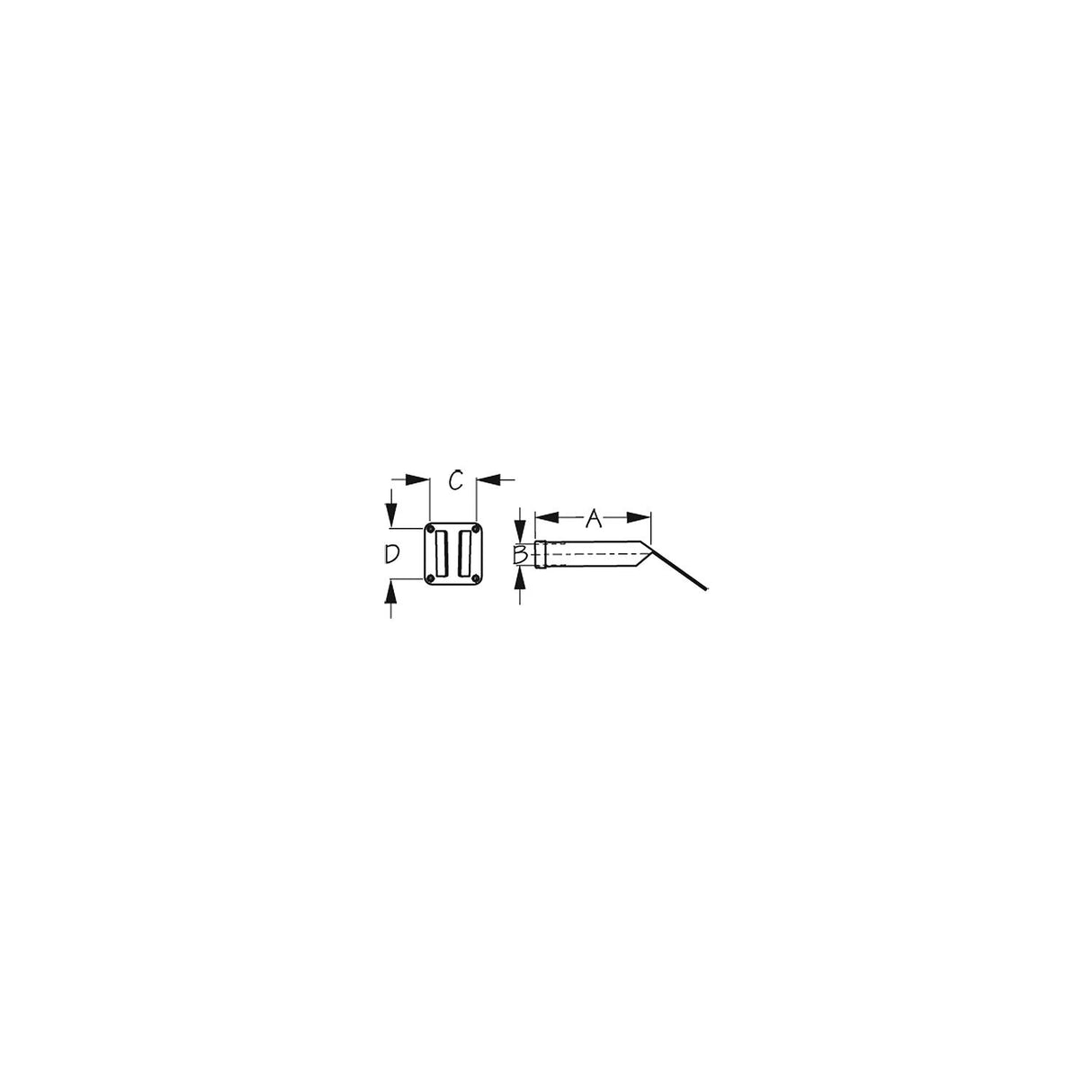 SeaDog 325190 Side Mount 9" Rod Holder | Formed 316 Stainless | #10 Fastener