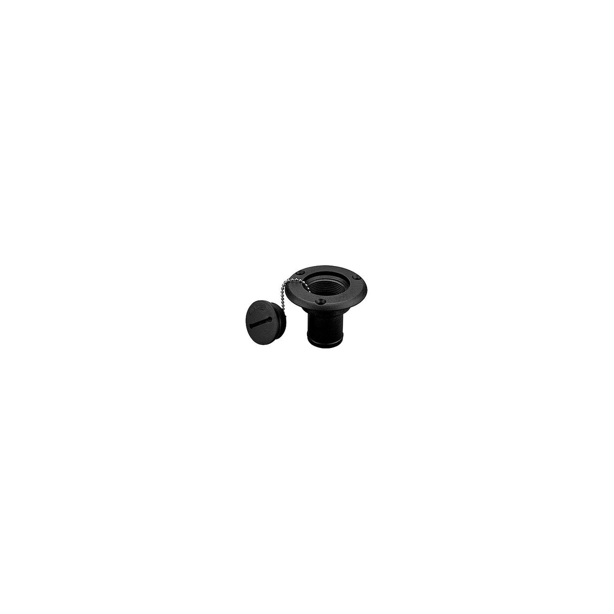 Sea-Dog 3570101 Gas Deck Fill Fiberglass Nylon w/Red Slotted Cap,A: 1-1/2"Hose, B:2-1/2", C: 3-3/8", #10 FH