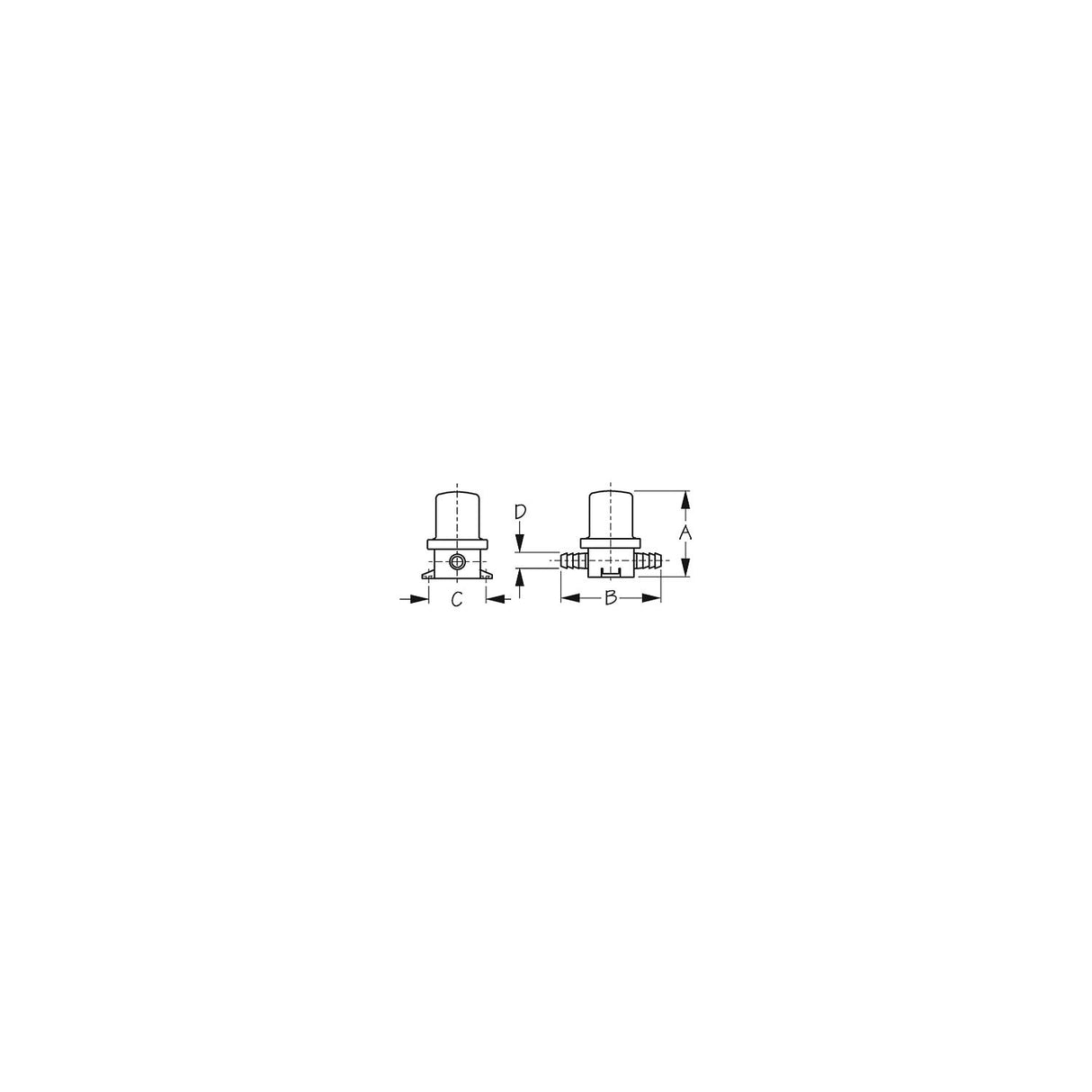 Poly In-Line Strainer, 5/8"
