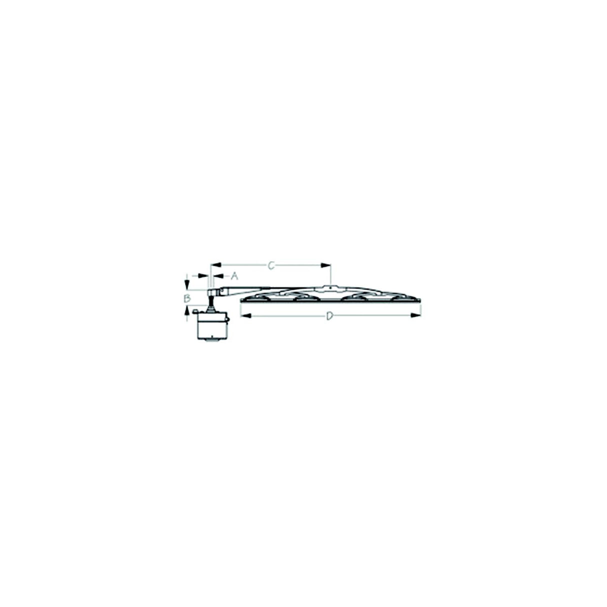 SeaDog Standard Wiper 12V Motor Kit | Black Motor Finish | Includes Motor, 11" to 13" Arm & 11" Blade