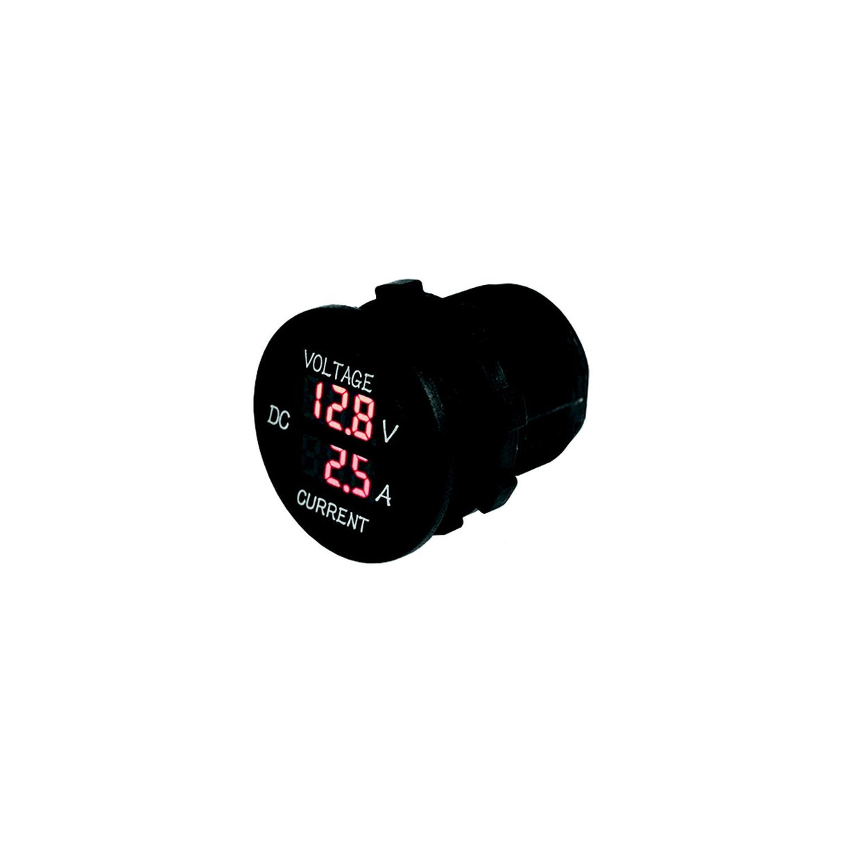 SeaDog 421625 Round Digital 4 to 30 Voltage & 10 Amp Meter | Injected Molded Nylon