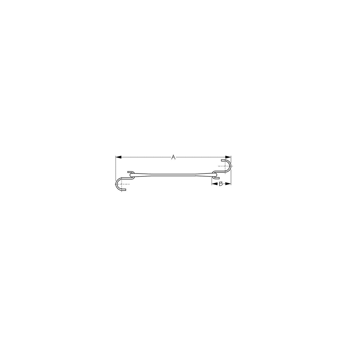 Rubber Tie Down, 13-1/2"