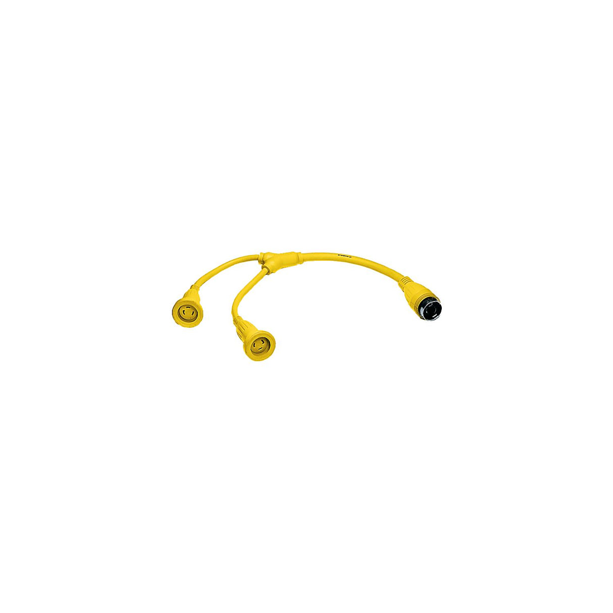 Hubbell Yellow "Y" Female to Male Adapter
