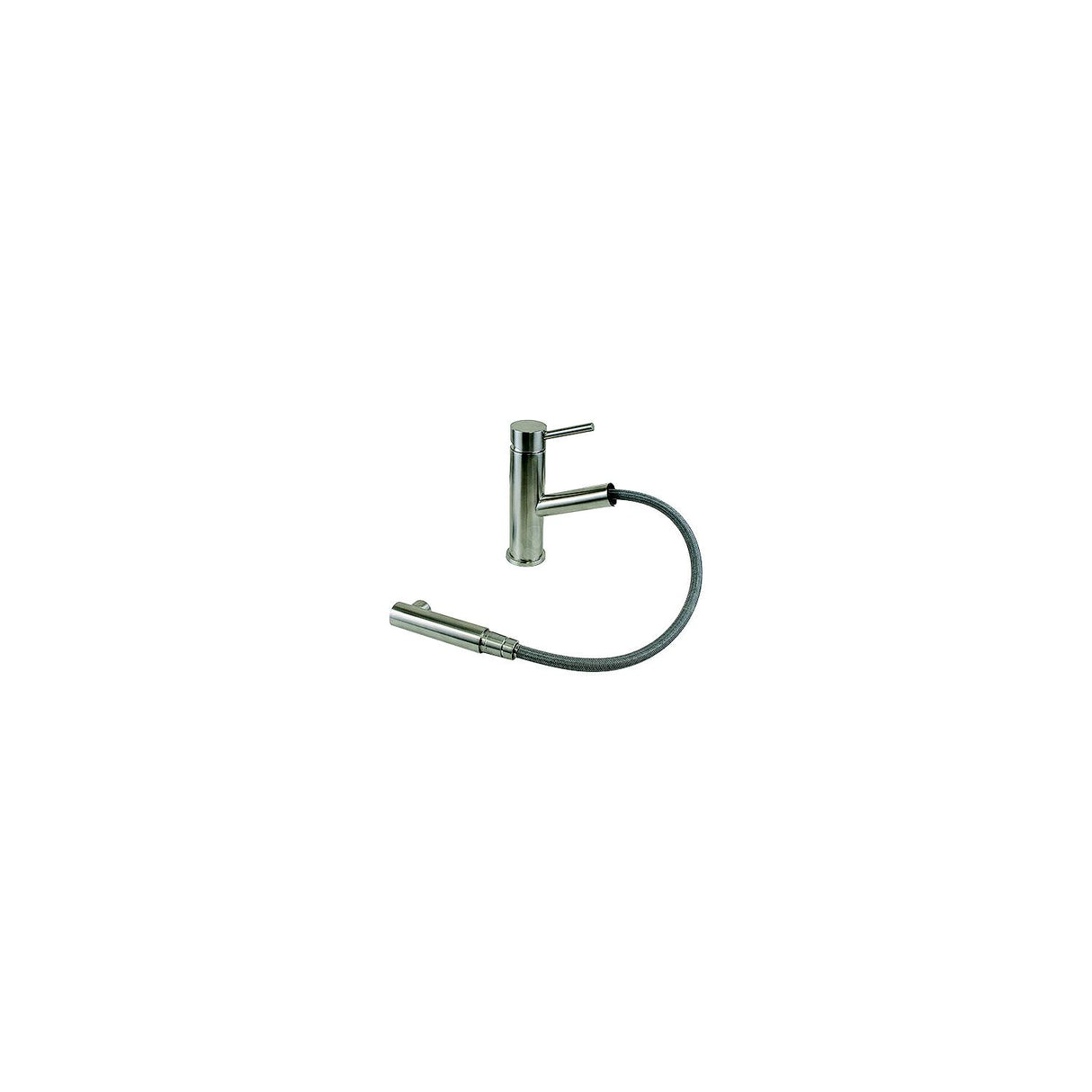 Scandvik 74122 Nordic Pull-Out Galley Mixer, Brushed Stainless Steel
