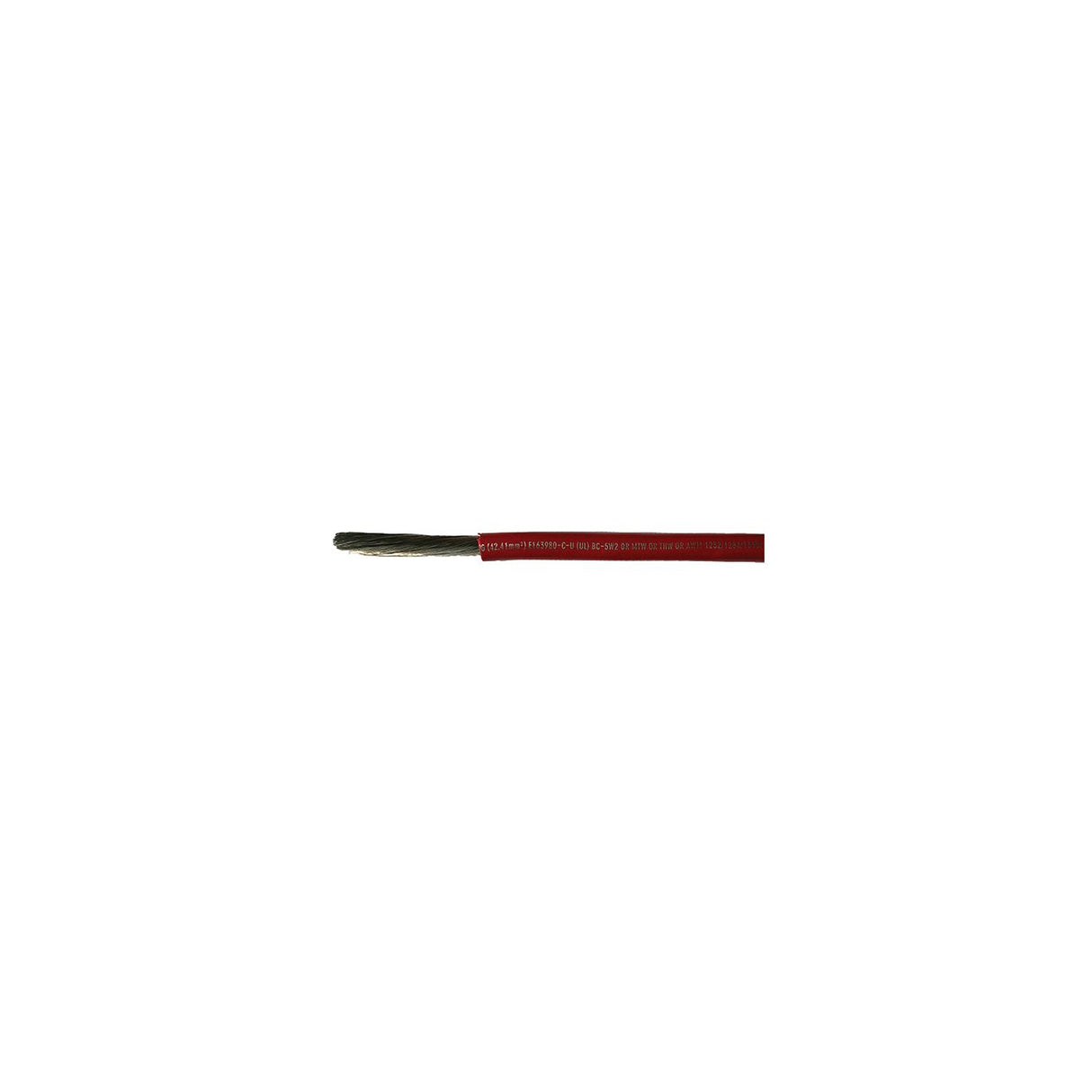 Cobra Wire A2001T01050FT Tinned Copper Battery Cable, 1 AWG, 50', Red
