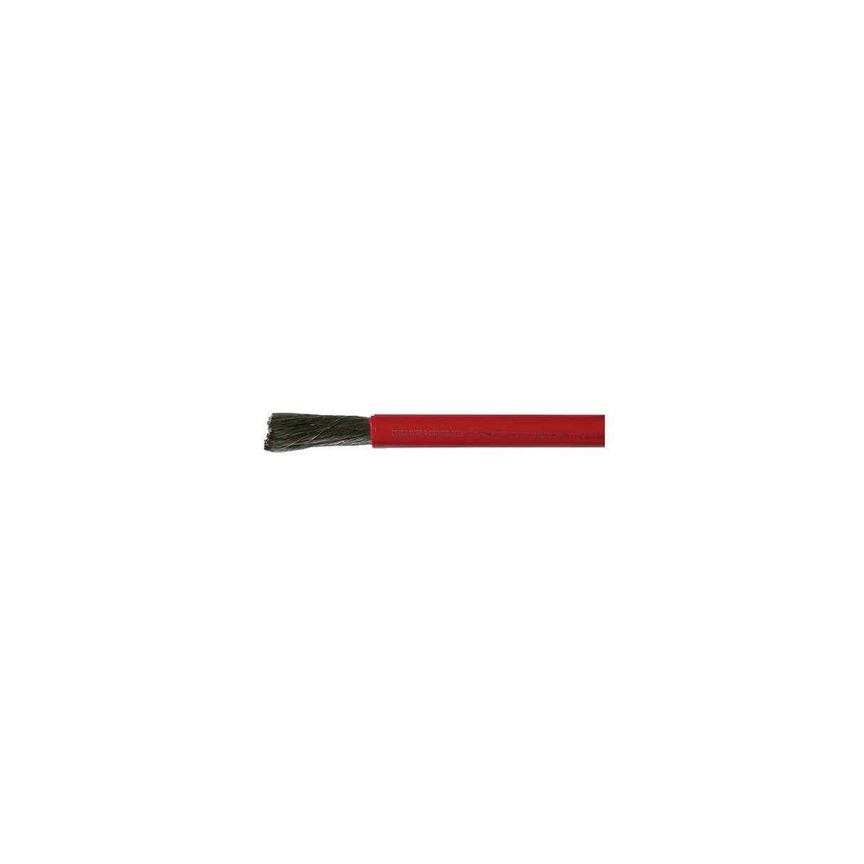 Cobra Wire A2120T01050FT Tinned Copper Battery Cable, 2/0, 50', Red
