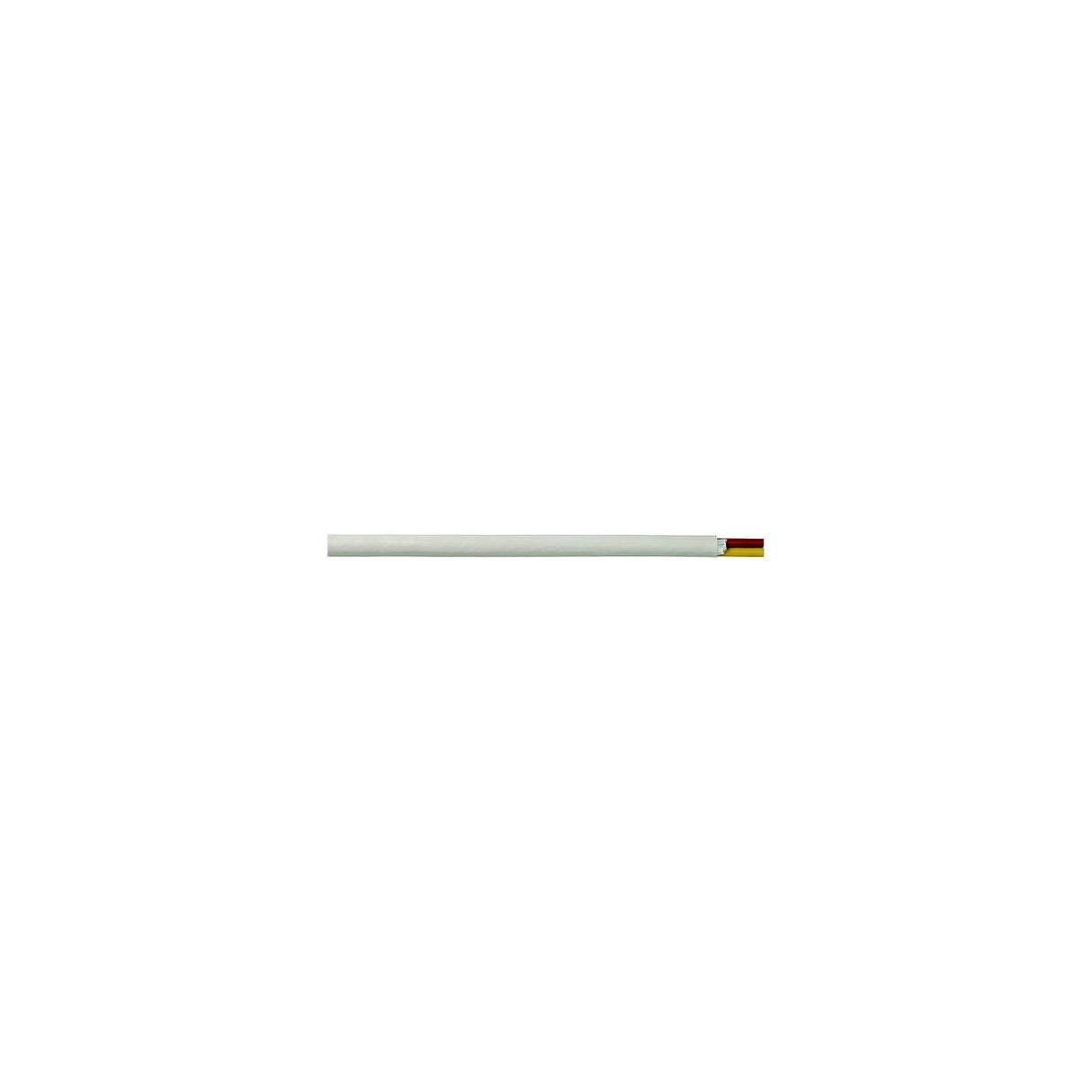 Cobra Wire B6W14T20100FT Tinned Copper Round Duplex Safety Wire, 14/2, 100', White