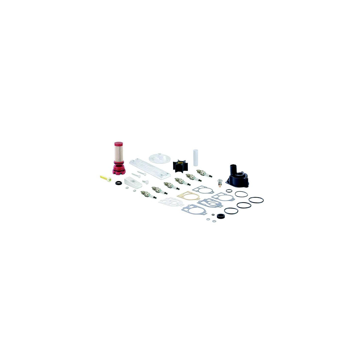 Sierra 9252 Outboard Maintenance Kit Mercury - Mercury V6, Optimax, 2.5L, 2-Stroke O/B's, Fits with S/N's 1B227000 and up (non-pro models)