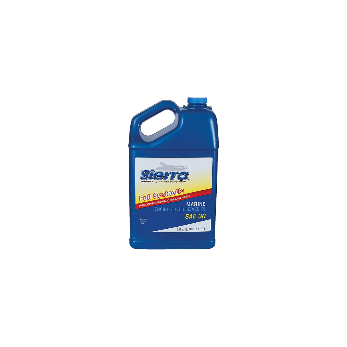 Sierra 94104 30 Wt. Full Synthetic 4-Cycle Marine Engine Oil, 5 Qt.