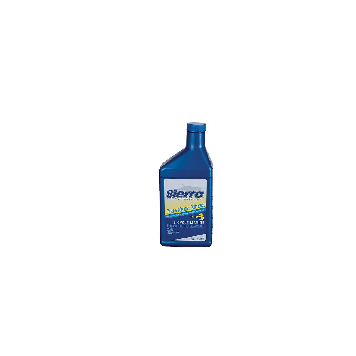 Sierra 1895001 Blue Premium TC-W3 2 Cycle Engine Oil, Pt.