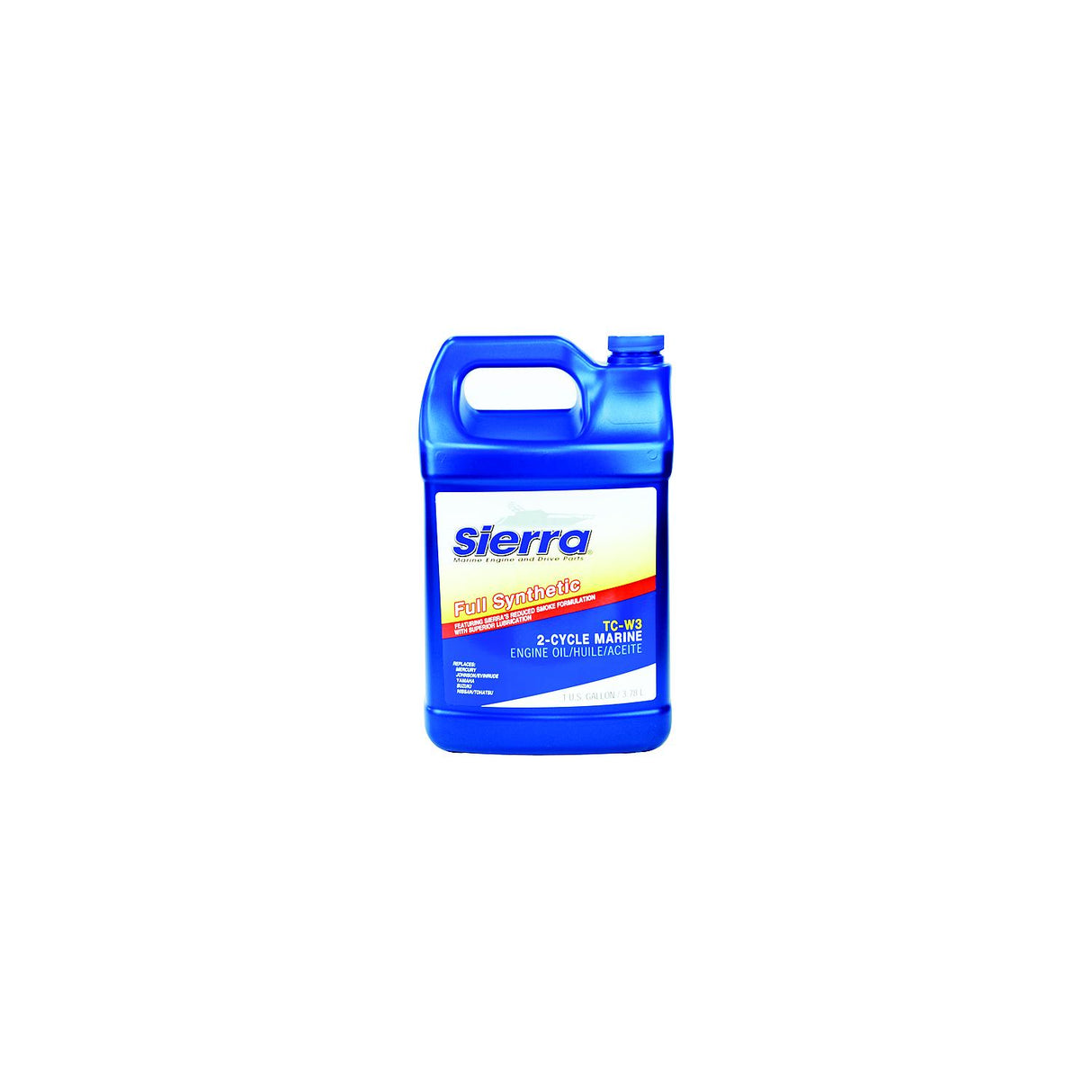 Sierra 95403 Fully Synthetic TC-W3 2-Stroke Outboard Oil, Gal.