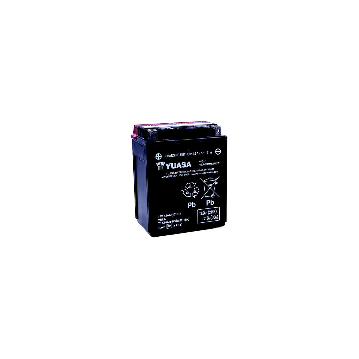 Yuasa High Performance, Maintenance Free Battery - Fresh Pack
