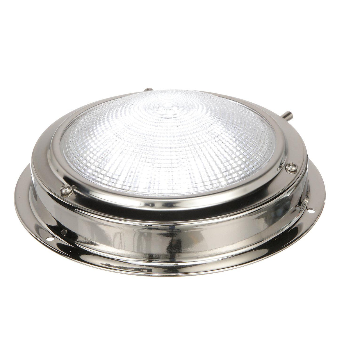 Seachoice LED Surface-Mount Dome Light, Bright White, Stainless Steel Flange, 5 in. Diameter