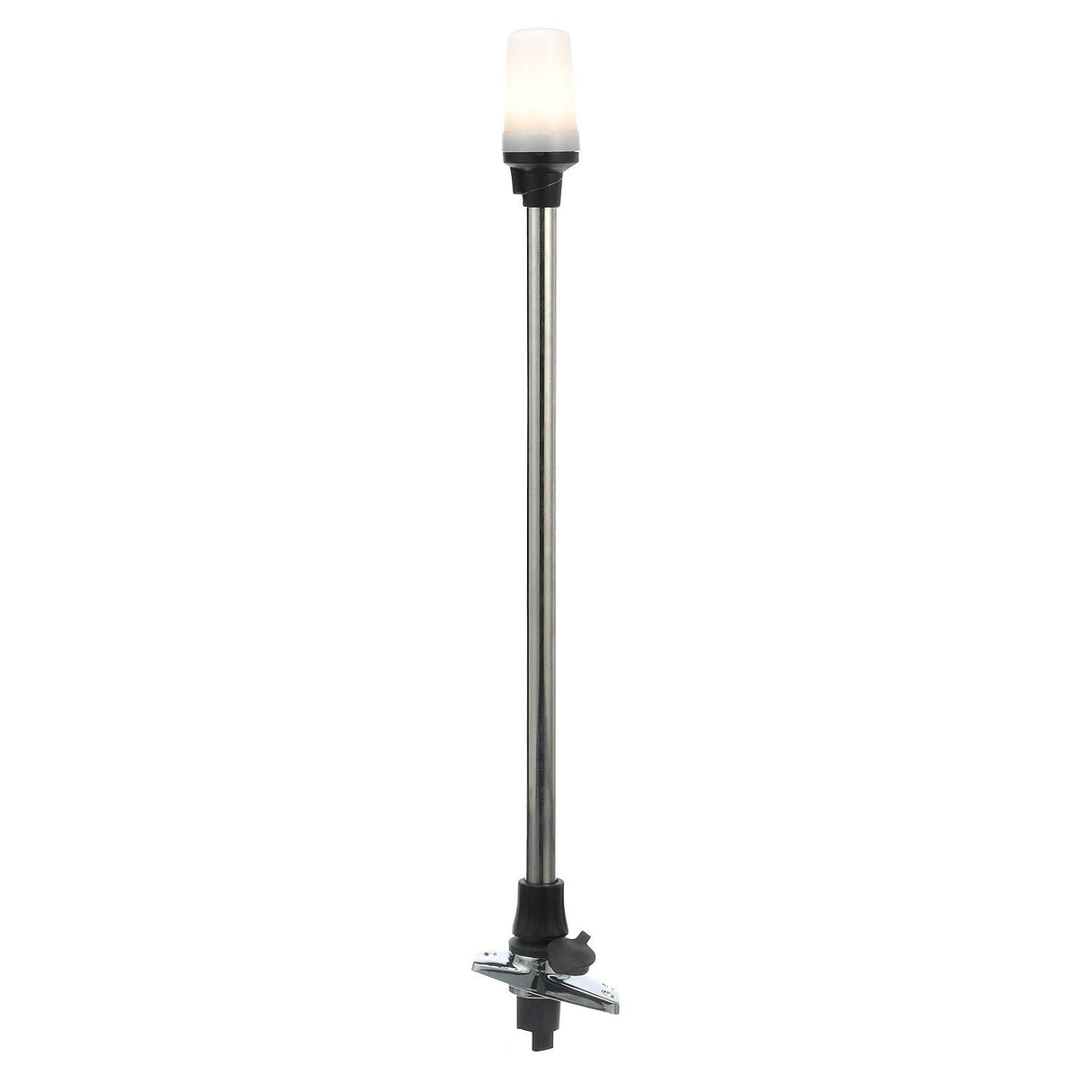Seachoice LED All-Round White Light for Boating, Stow-A-Way Aluminum Light, 24-1/8 In.