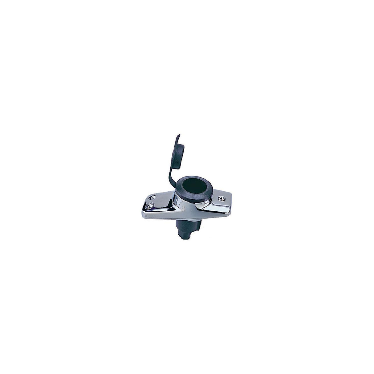 Seachoice 08261 Chrome-Plated Spare Light Base Assembly, Plug In, Waterproof Snap-On Cover