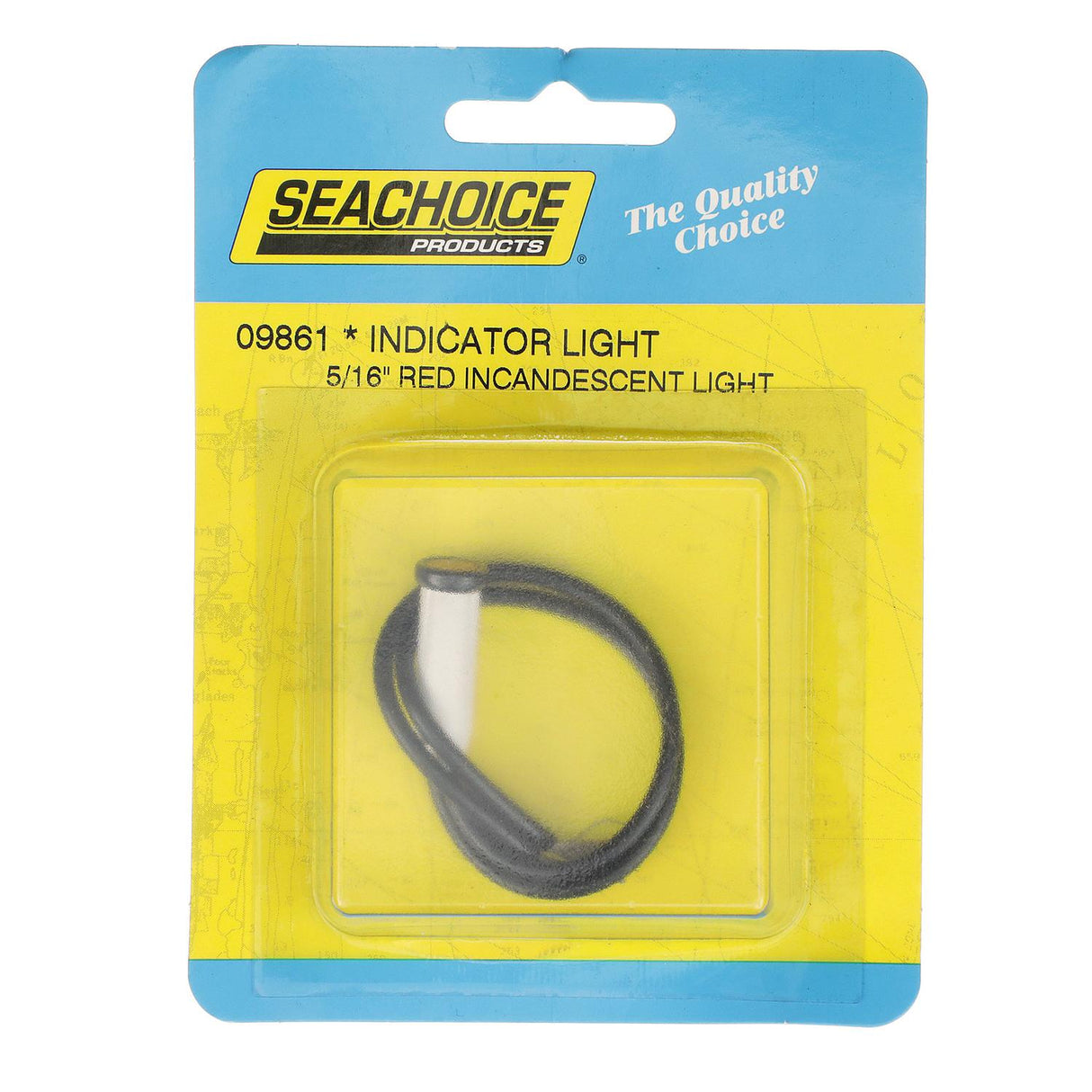Seachoice Incandescent Red Indicator Light, 14V, 6 in. Lead Wires, 5/16 in. Light