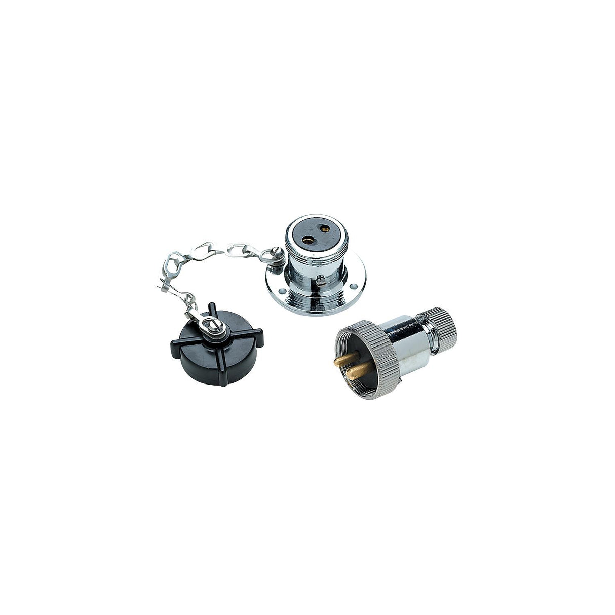 Seachoice Waterproof Boat Deck Connector, 2 Prong Plug, 3 Amps at 12V